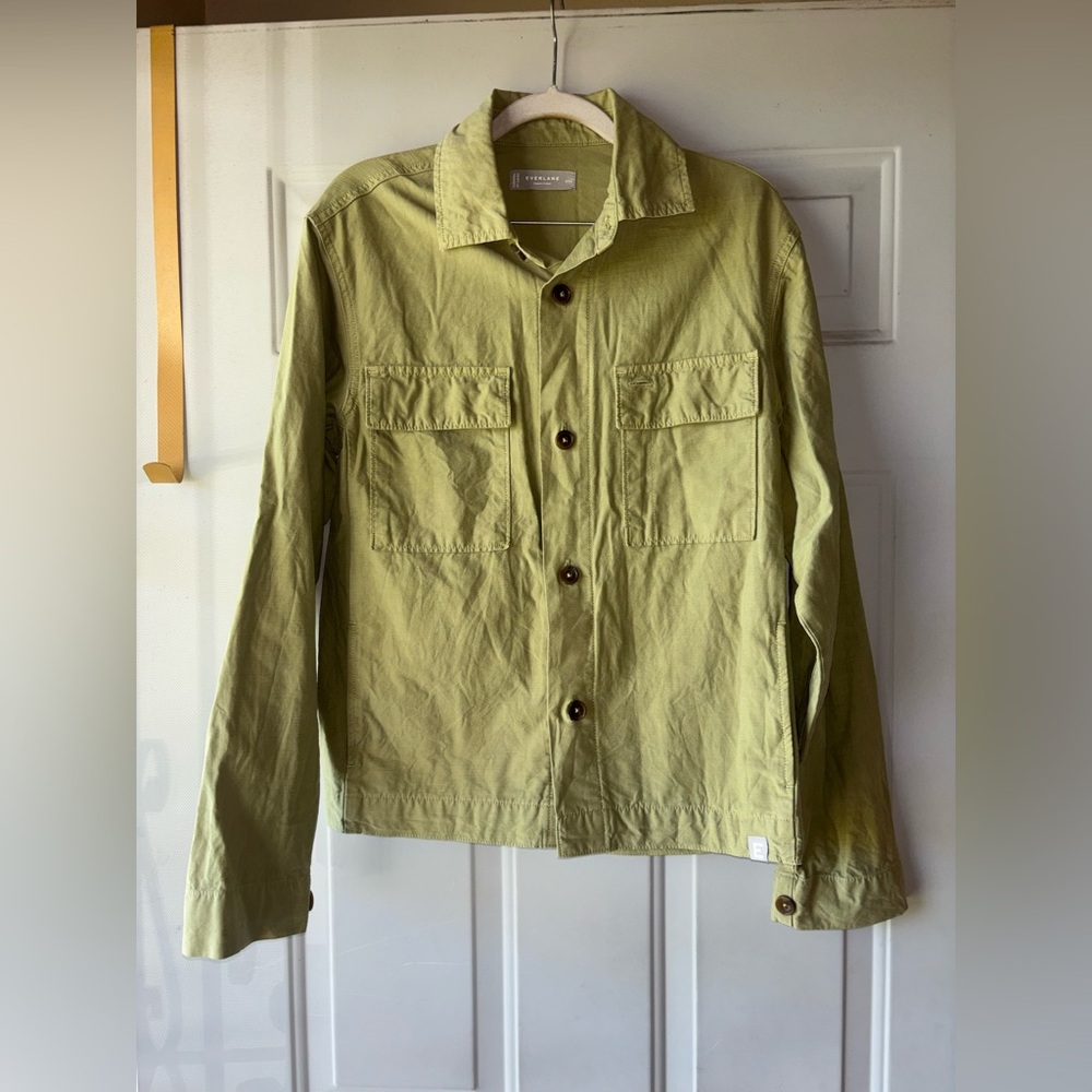 Everlane light green The Everyone Spring Shirt Jacket size XXS